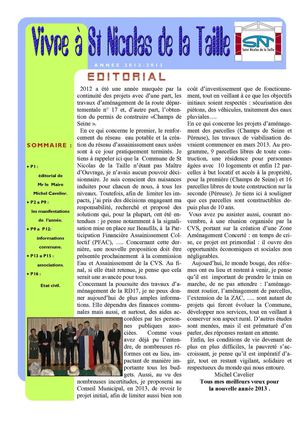 bulletin st nicolas de la taille - janvier 2013