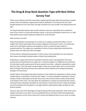 The Drag & Drop Rank Question Type with Best Online Survey Tool