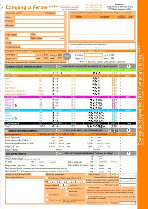 Campings Eldapi coupon de réservation 2013