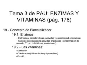 Tema 5bis Enzimas y vitaminas