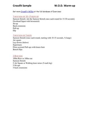 CrossFit Workout of the Day Training: Get the Details