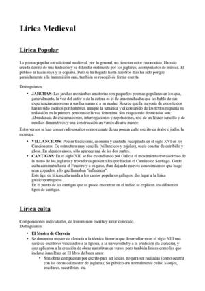 La literatura castellana