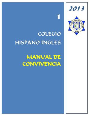 MANUAL DE CONVIVENCIA HISPANO INGLES