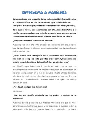 Entrevista a María Inés