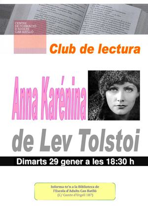 Biblioteca CFA Can Batlló. Club de lectura gener 2013