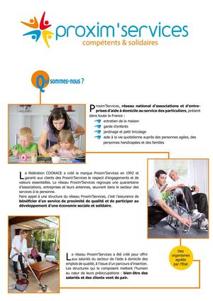 Plaquette Proxim'Services