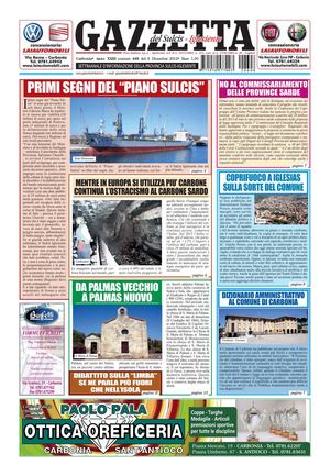 Gazzetta del Sulcis Iglesiente N° 608 del 06.12.12