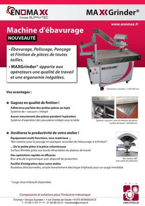 Enomax.fr • Machine à ébavurer MaxGrinder®