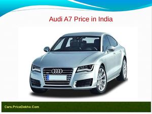 Audi A7 Price in India