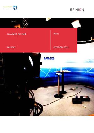 Epinion Analyse af KNR