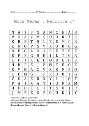 Caté - Mots Mêlés