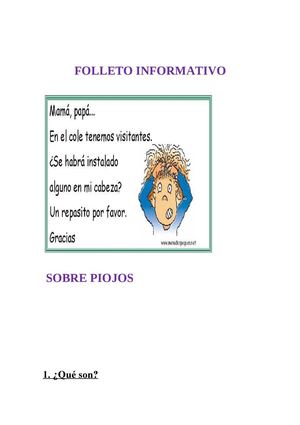 FOLLETO INFORMATIVO
