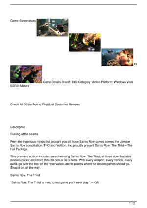 Saints Row the Third – The Full Package [Download]