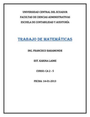 DERIVADAS E INTEGRALES