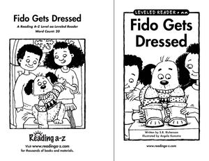 Fido gets dressed
