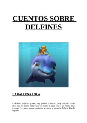 Cuentos sobre delfines