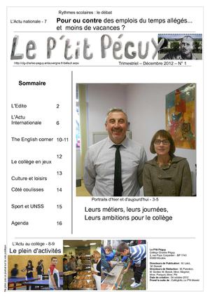 Le P'tit Peguy n°1 décembre 2012