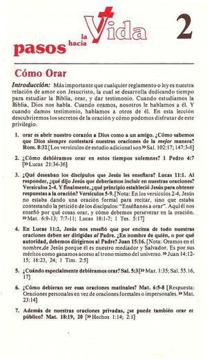 Estudio (2) Como orar