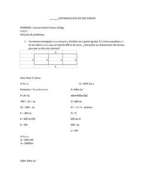 TRABAJO DE MATEMATICAS german stalin gomez zuñiga CA2-5
