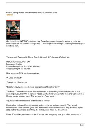 Rushfit: Strength & Endurance Workout