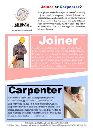 Nottingham Joiner or Carpenter?