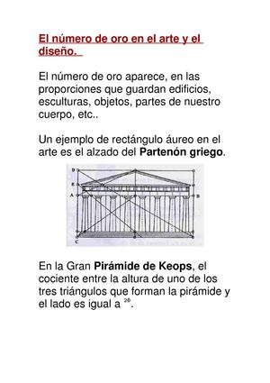 El número aúreo en el arte y el diseño