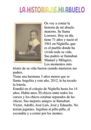 LA HISTORIA DE MI ABUELO,Jorge