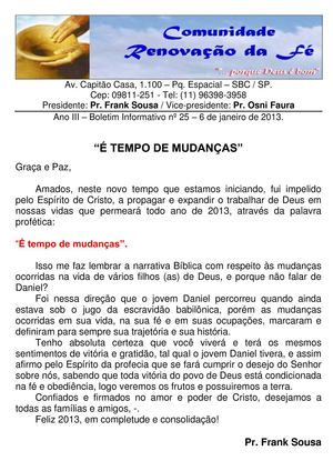 Boletim Digital - Janeiro de 2013