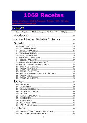LIBRO DE ARGUIÑANO AL EL COMPLETO 1069 RECETAS