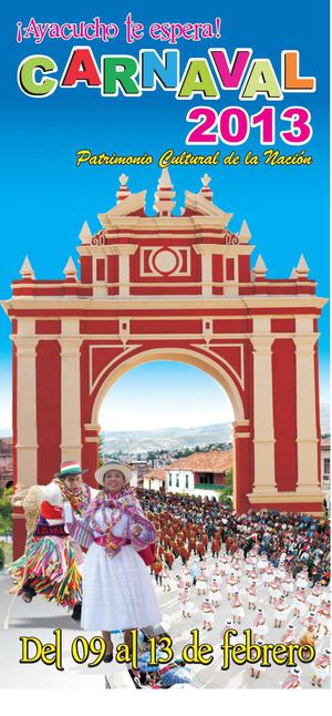 Triptico del Carnaval Ayacuchano 2013