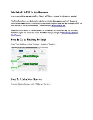 Print Friendly & PDF for WordPress.com