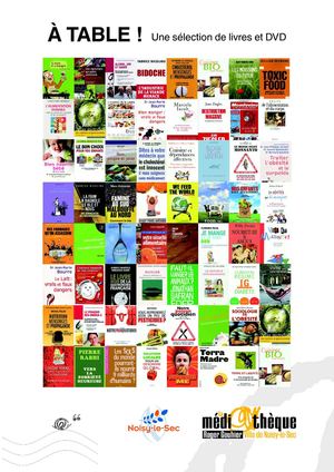 Une sélection de livres et DVD autour de la nourriture