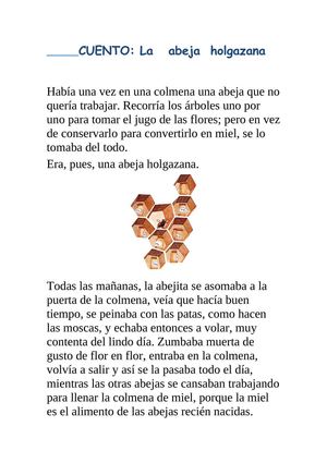 La abeja holgazana