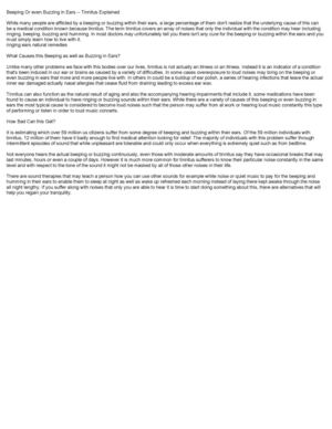 ringing ears natural remedies 16