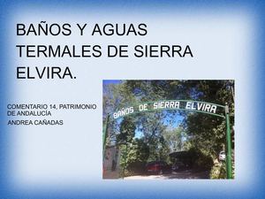 aguas y baños de sierra elvira