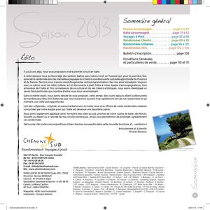 Chemins du Sud - Brochure été 2013