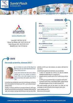 Santé Flash - 4ème Trimestre 2012