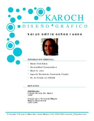 Curriculum Karyn Ochoa