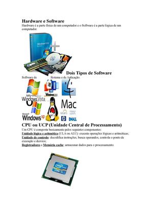 Hardware e Software