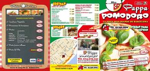 La Carta Pizzeria PappaPomodoro Pizza a domicilio Barcelona