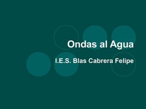Técnica de ondas al agua y en anillas 