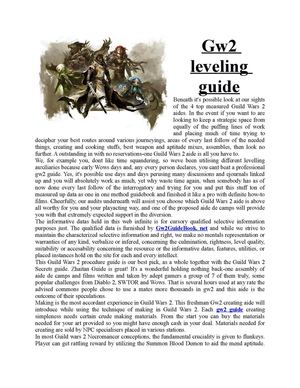 Calaméo - Guild wars 2 guide
