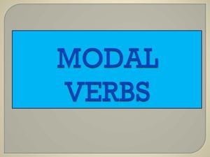 MODAL VERBS (1) OBLIGATION
