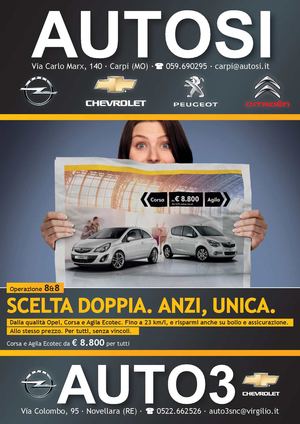Flyer per Concessionaria  Autosì di Carpi (Mo) - Realizzazione e stampa -