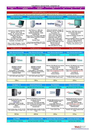 Calculatoare De Vanzare Second Hand Ieftine