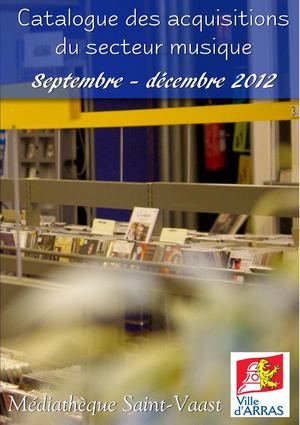 Catalogue des acquisitions  secteur musique  Septembre décembre 2012.pdf