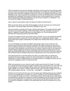 Use your imagination and employ your vibrator together with your main husband
