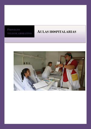 Proyecto Telecolaborativo.Aulas hospitalarias.