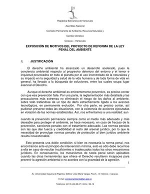Ley penal del ambiente (2da reforma)