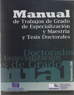 Normas UPEL para redacción de trabajo de grado